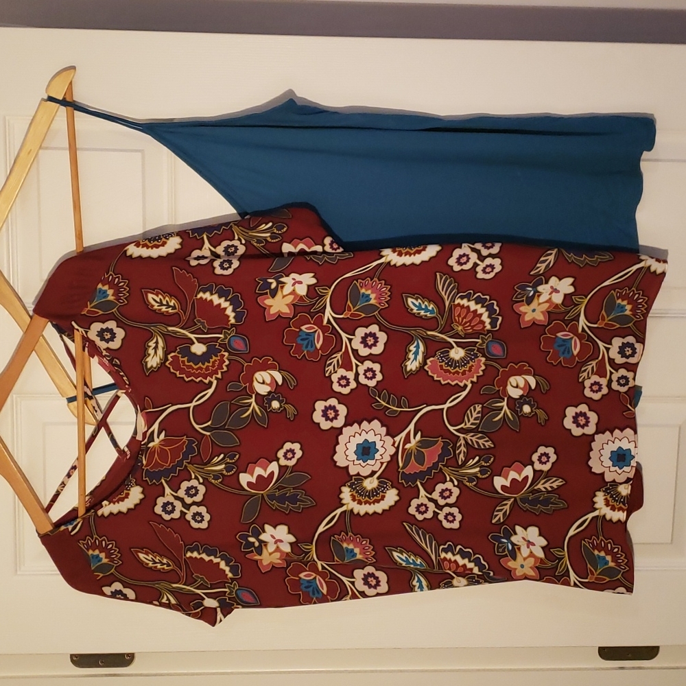 LOFT Reversible Print Top w Cami